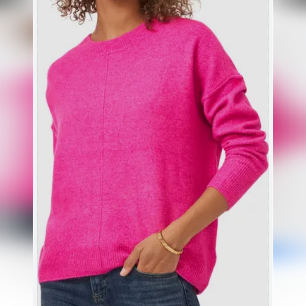 Vince camuto pink knit ultra soft cozy sweater size S